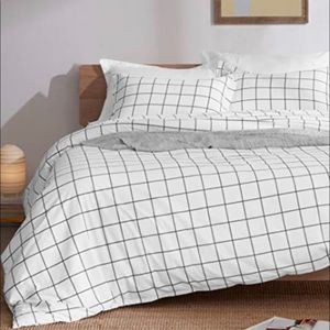 Grid duvet cover